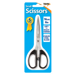 Tiger Stationery - 16cm (6in) Scissors Black.jpeg