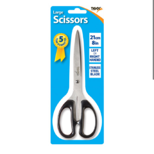 Tiger Stationery - 21cm (8in) Scissors Black.jpeg