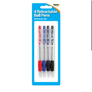 Tiger Stationery - Retractable Ball Point Pens Pack 4.jpeg