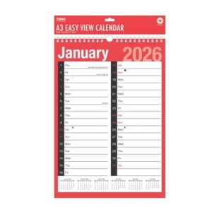 A3 2COLUMN CALENDAR