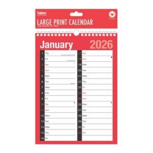 A4 2COLUMN CALENDAR